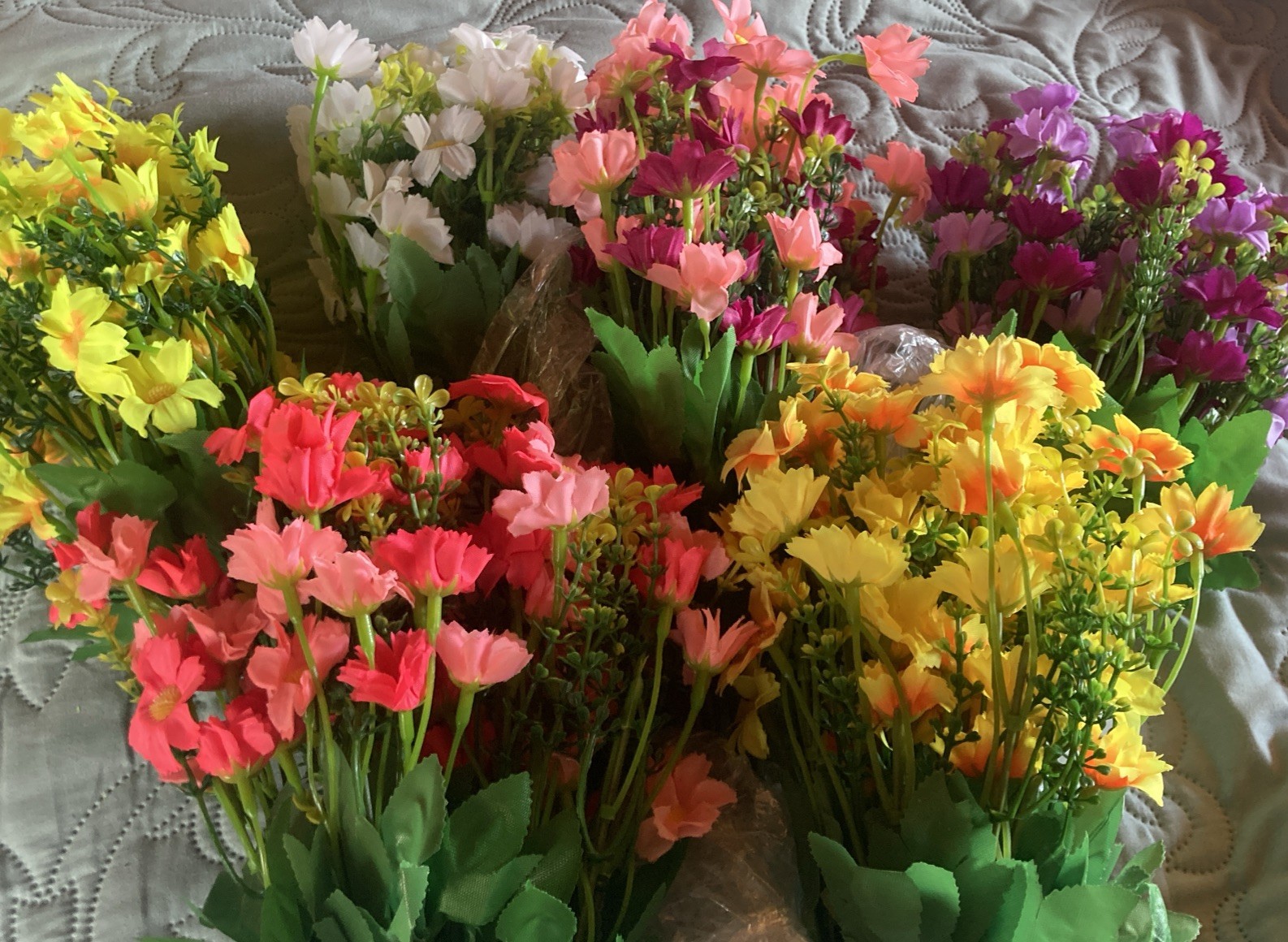 12 Artificial Flowers 12 Bundles