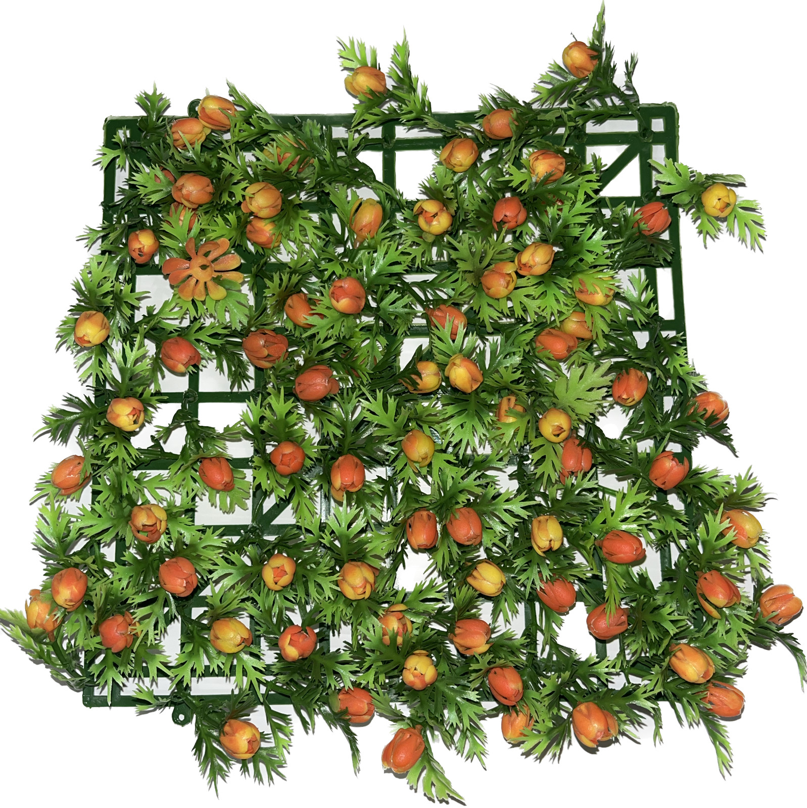 Artificial Grass Cover Mat Interlocking 10 x 10 in Vertical Tile for Indoor Use