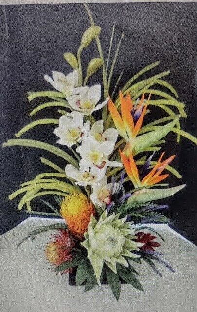 Artificial Tropical table centerpiece