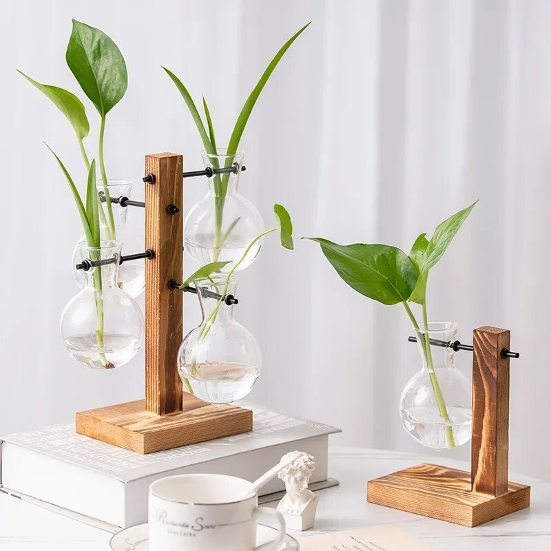 Terrarium Vasevase Decoration Home Bonsai Flower Plant Vases Vintage Flower Pot