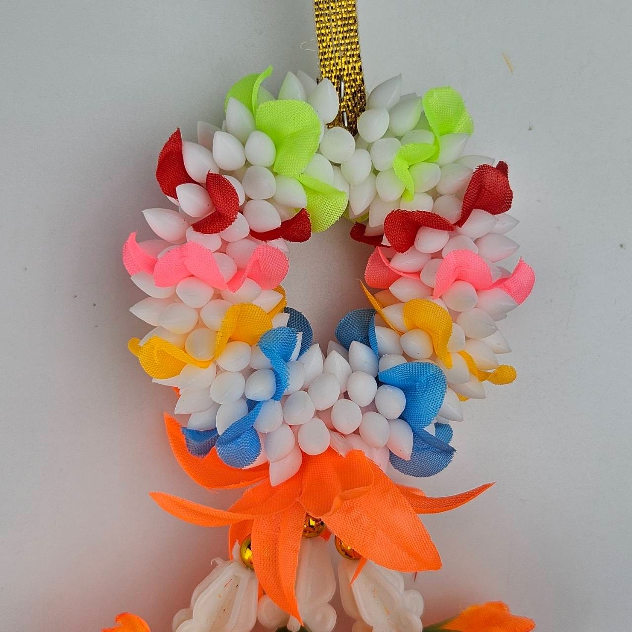 Artificial Flower Garland Car Hanging Mini 6cm Floral Decor Lucky Charm