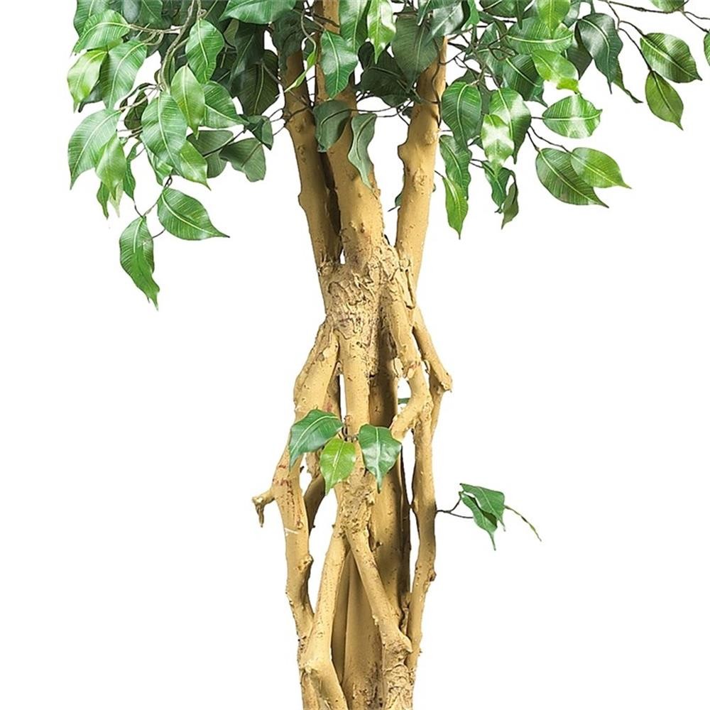 Pemberly Row 72″ Palace Style Ficus Silk Tree with 1596 Leaves in Green/Black