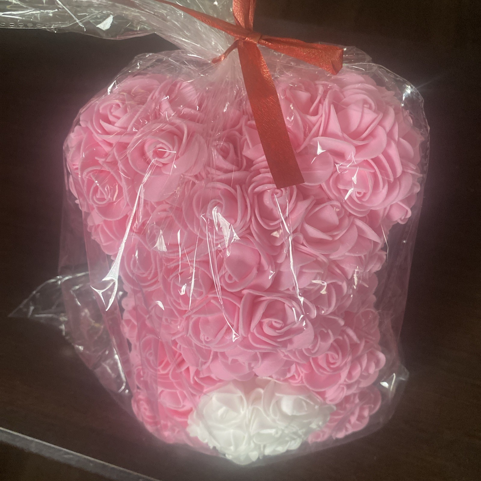 Floral Flower Foam Rose Teddy Bear Romantic Valentine’s Day Gift USA SELLER