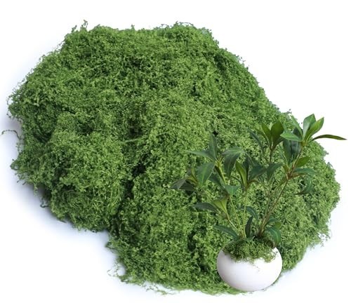 5.3oz Green Fake Moss Artificial Floral Moss Faux Plant for DIY Crafts Fairy Gar