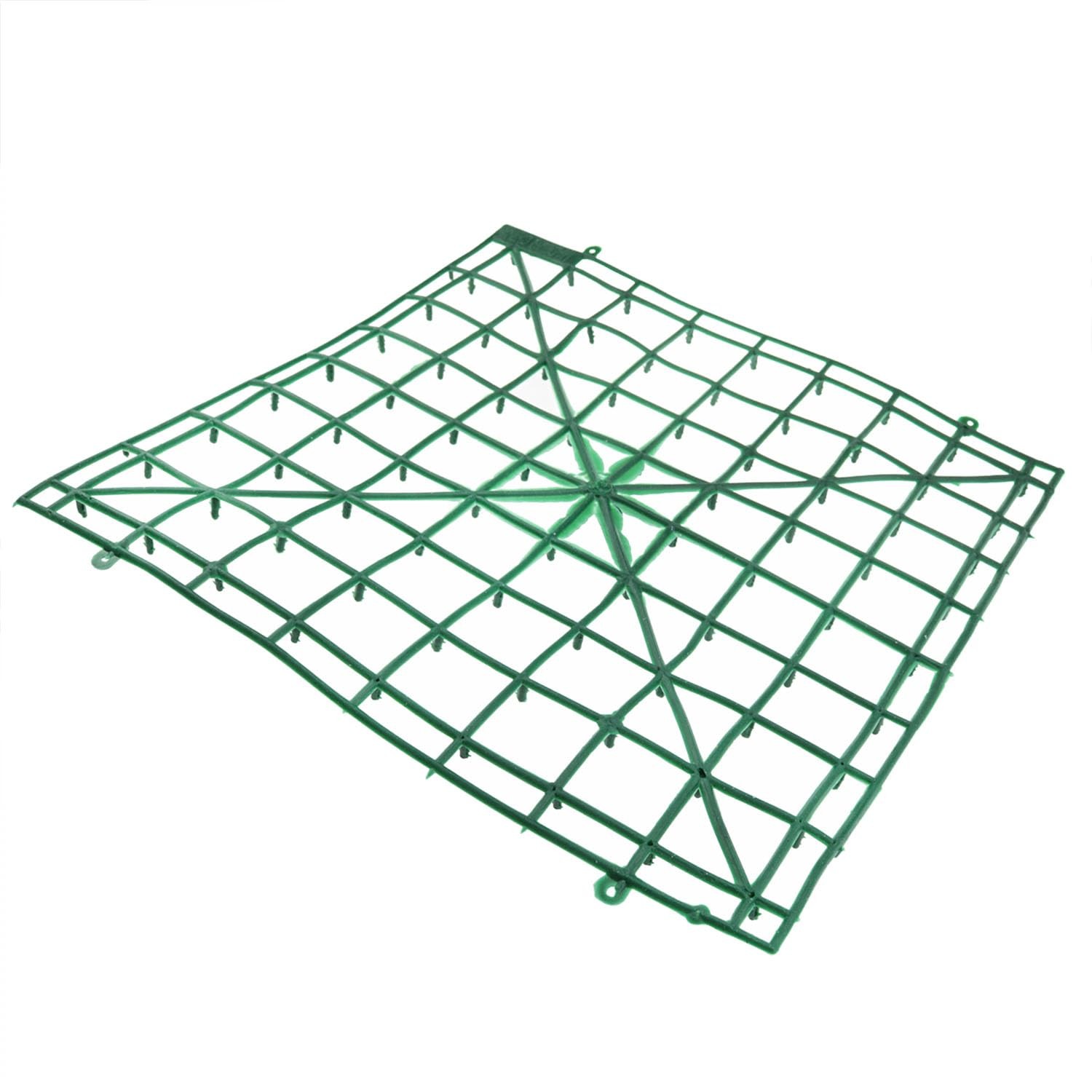 Artificial Flower Grille Panel 25×25 cm Plastic Embedded Grid Suitable for DI…