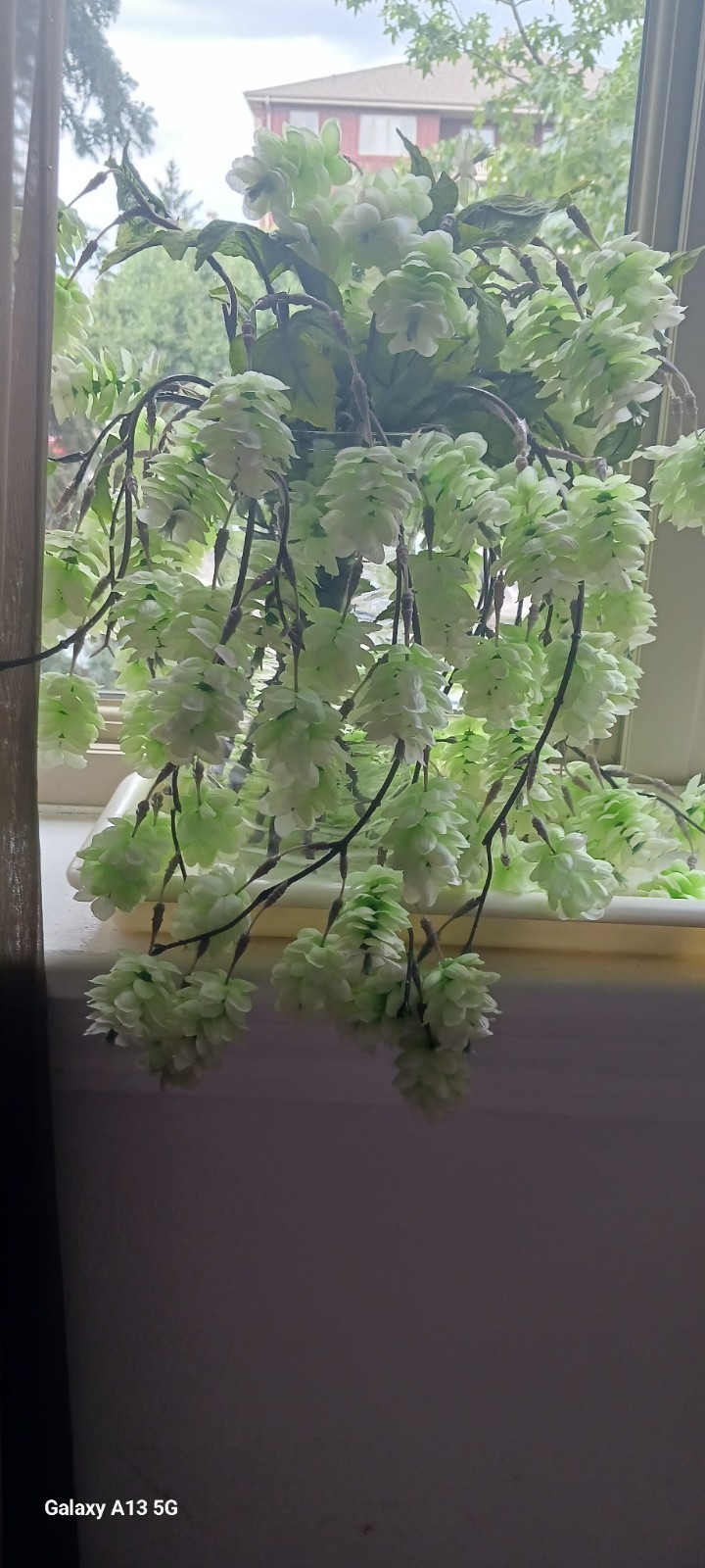Artificial Hanging Hops Plant Cascading Flowers