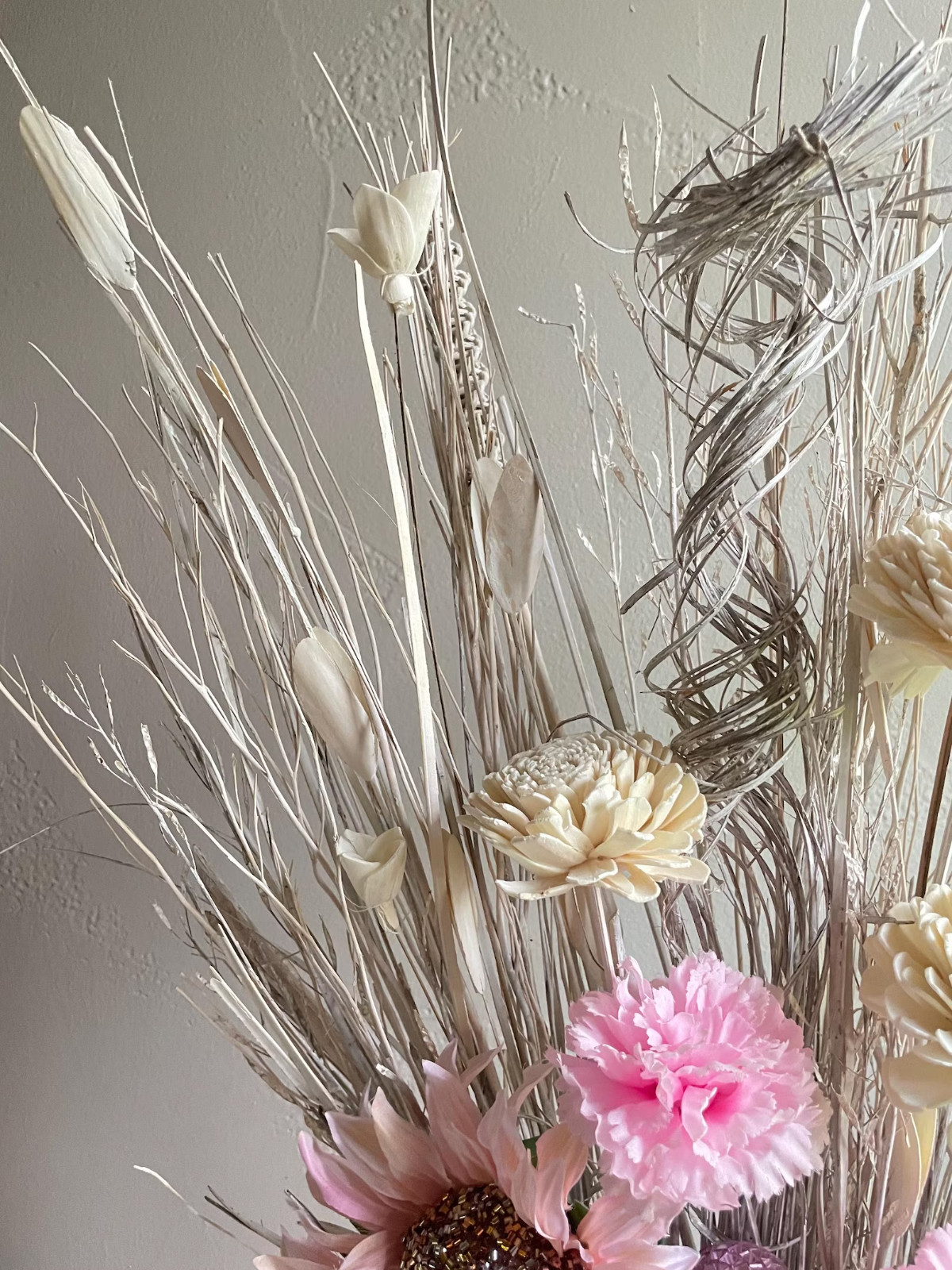 Pink Sunflower Centerpiece Chic Disco Living Dining Room Decor Bedroom Accent