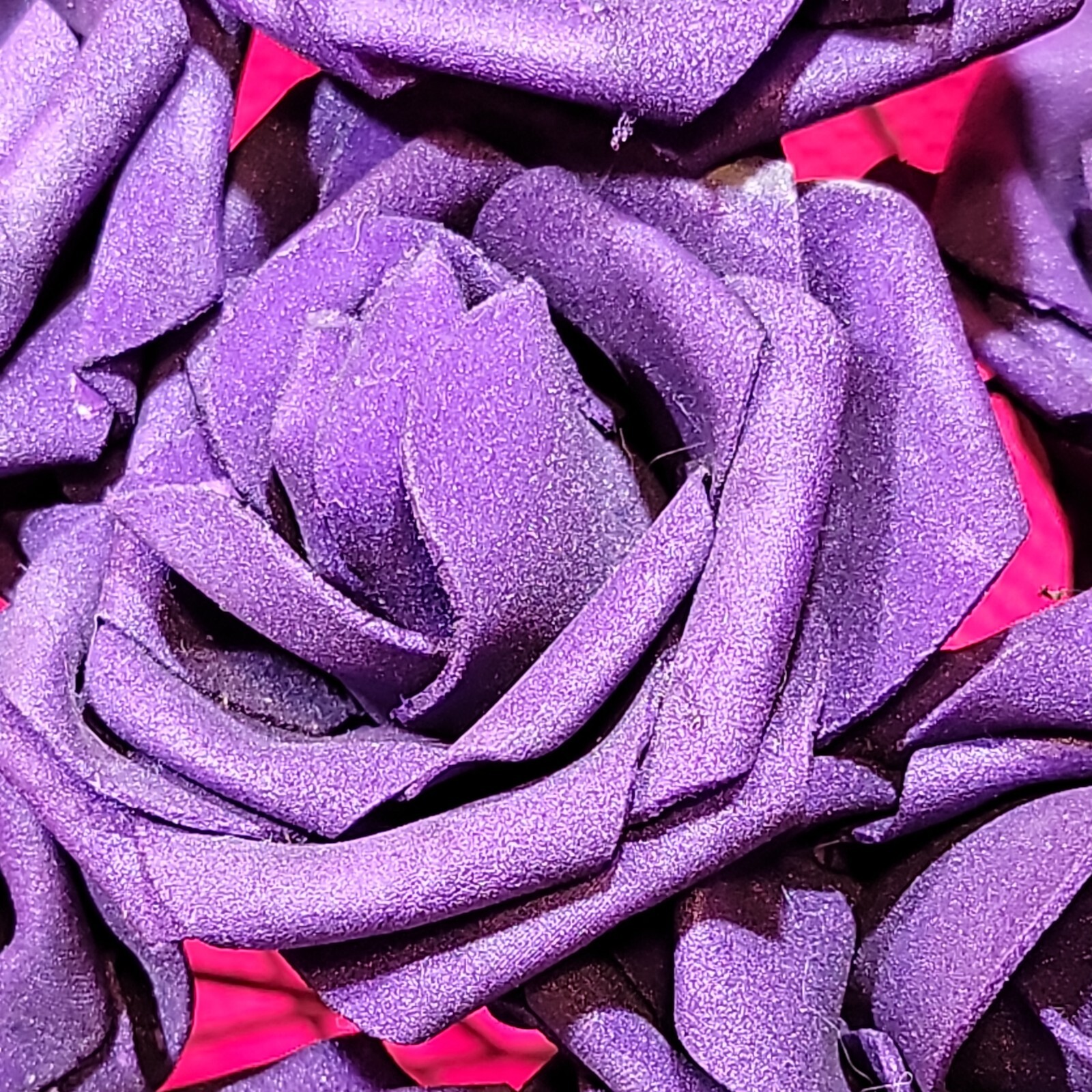 20 purple ROSE Flower FAKE FAUX FOAM ARTIFICIAL Wedding Banquet CRAFT Decor Art