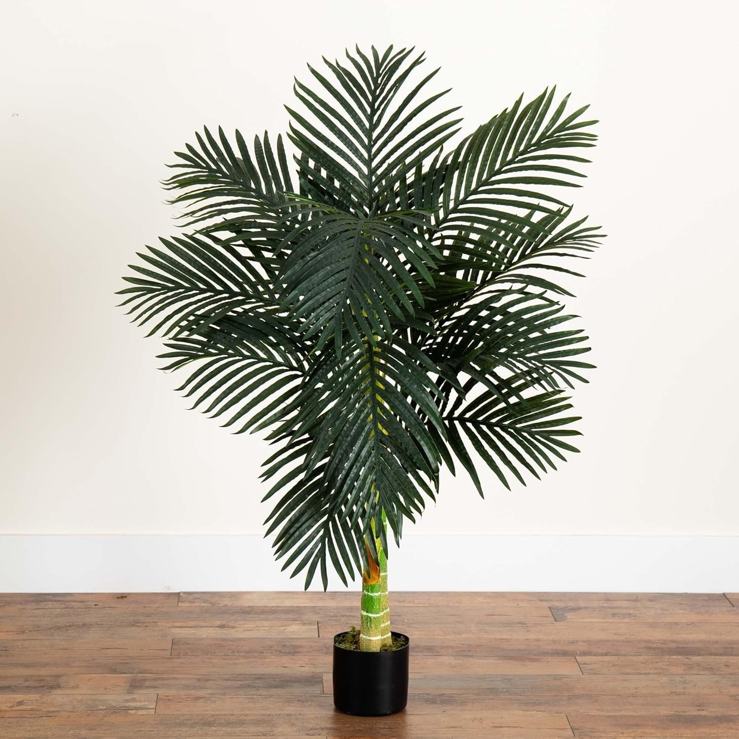 Portable 4ft Golden Cane Palm Tree – Ideal Decorative Accent for Home and Office