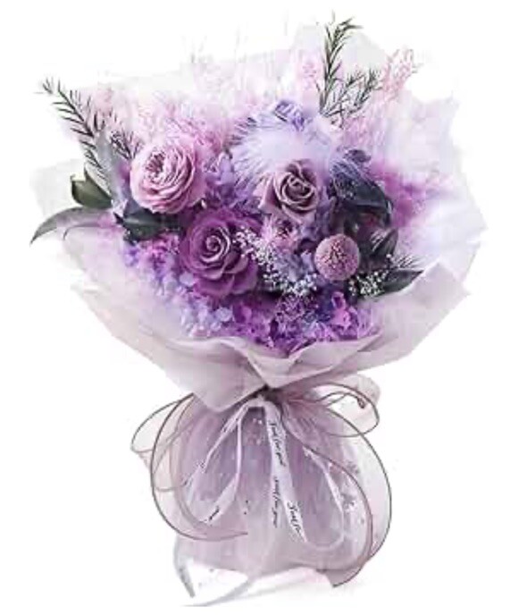 Preserved Roses Bouquets, Forever Flowers,Birthday Gifts for Women Mom Girlfr…