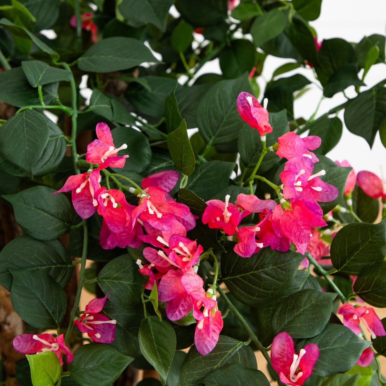 3.5’ Bougainvillea Artificial Tree w/Natural Trunks Home Decor. Retail $104