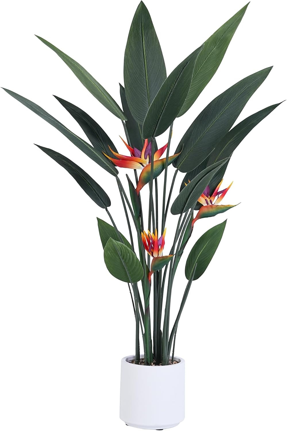 Artificial Bird of Paradise Plant 48In(4Ft) Tall Fake Banana Leaf Plant for Indo