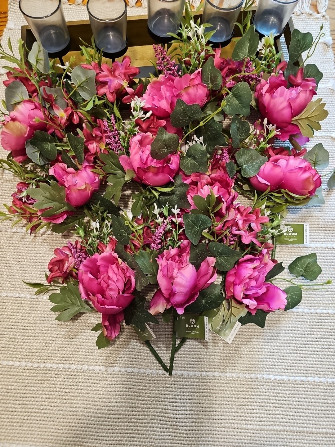 11 NEW 12″ SPRING SUMMER PEONY Floral Pick Decor WEDDING Flower FREE SHIP