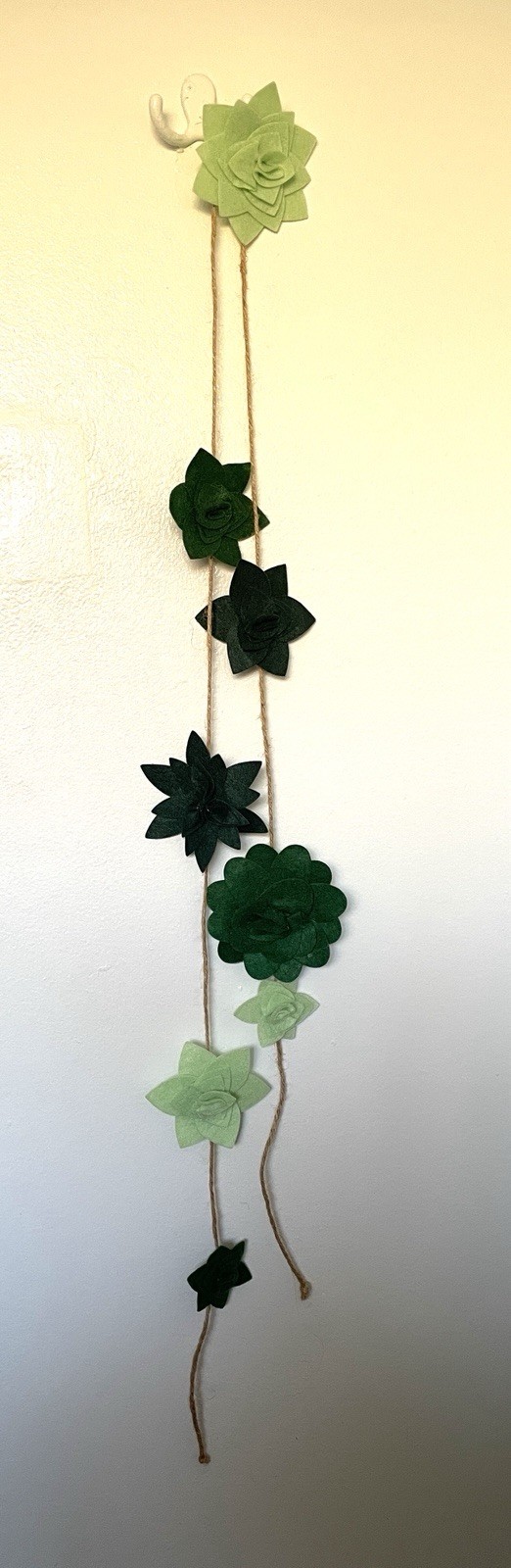 FELT Fabric CACTUS Flower GARLAND Wall Home DECOR