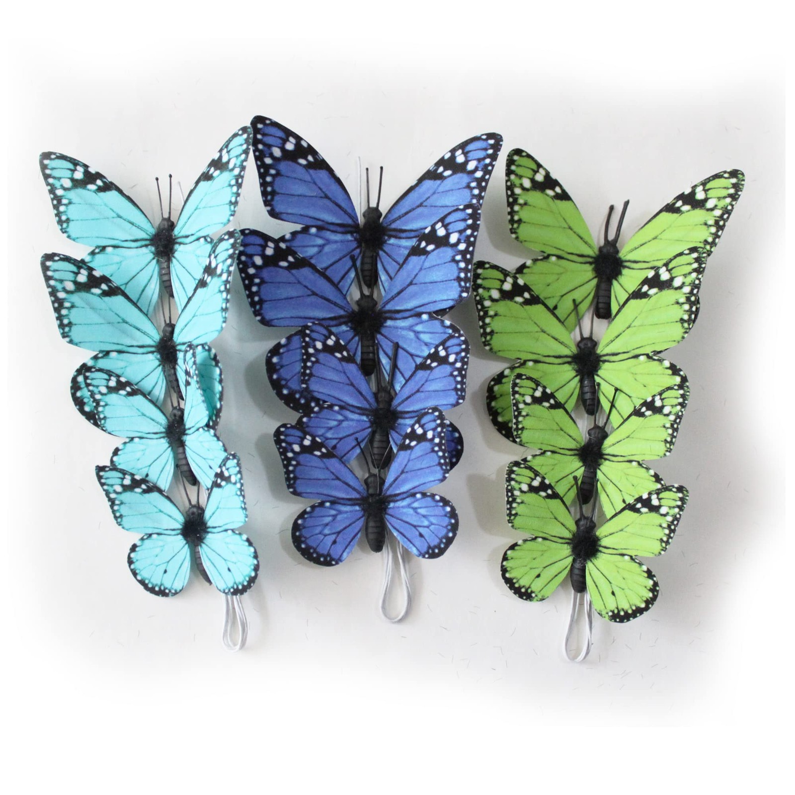 Perfso 12pcs 2size Butterfly Decorations, Simulated Butterflies, 3D Butterfly