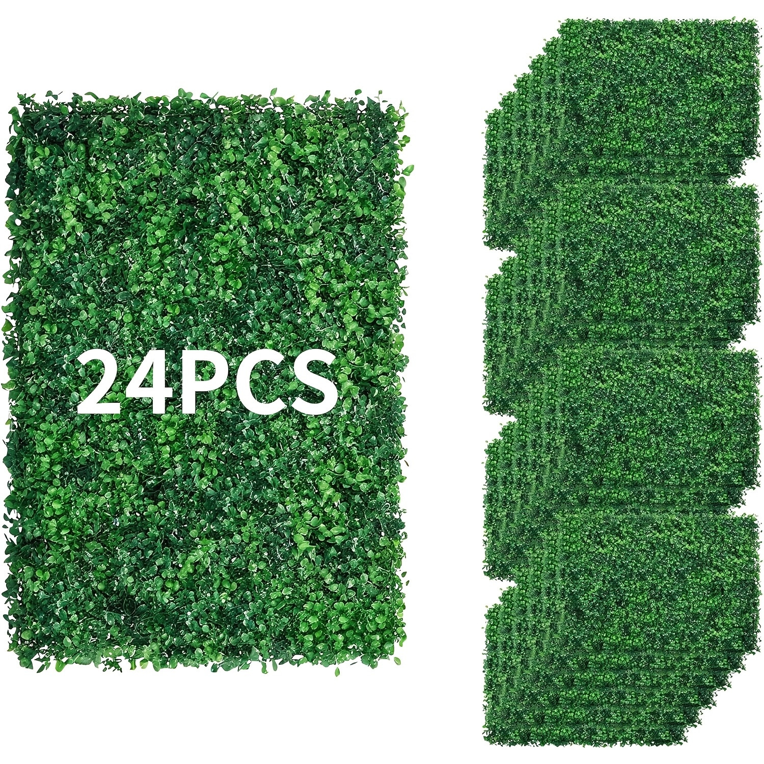 24x16inch Artificial Wall Grass Decorate Grass Boxwood Panels 24 Pcs