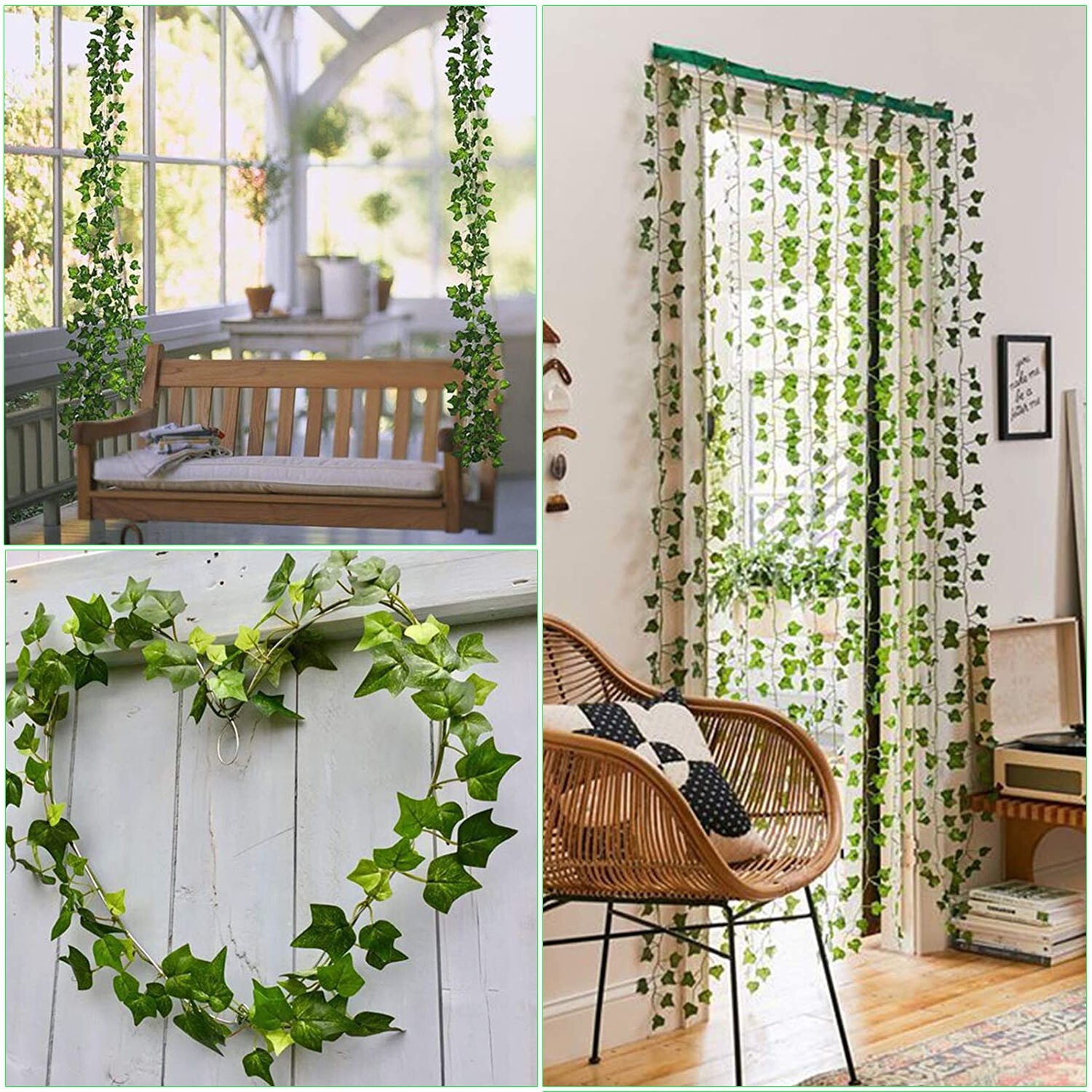 Artificial Hanging Plant 81 Feet Silk Ivy Vine Garland Fake Home Garden Decor