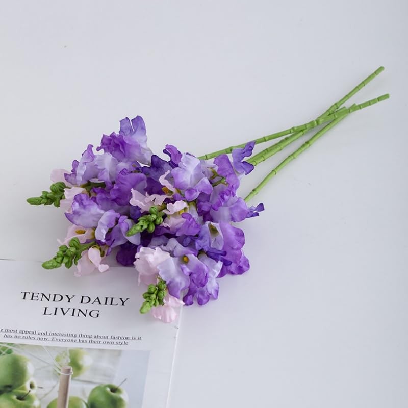 6 Pieces Artificial Delphinium Flowers,16″Artificial Silk Flowers Hyacinth,Si…