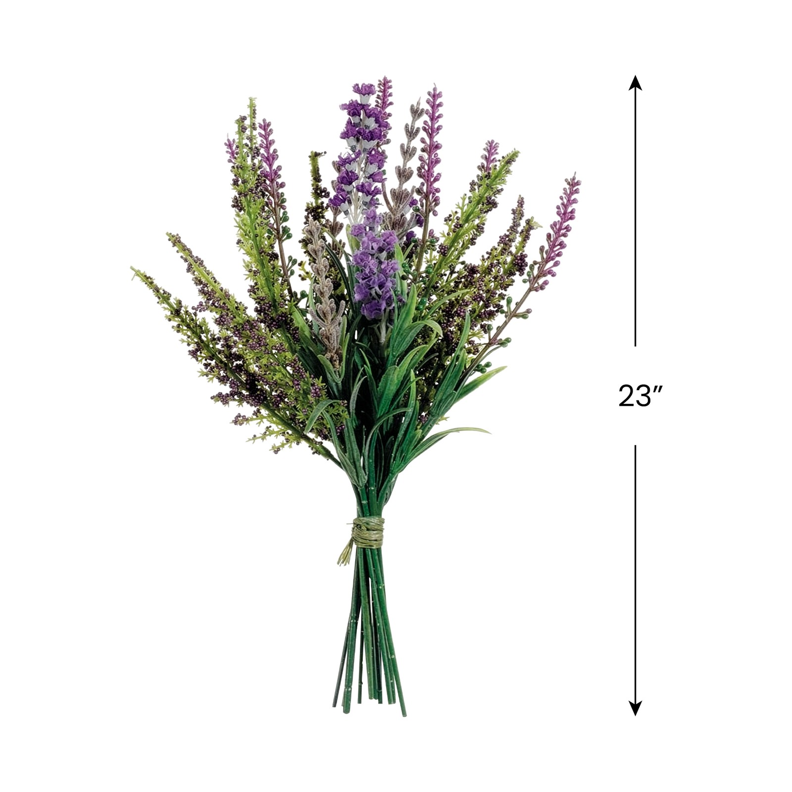 Allstate 11.5″ Lavender Bundle Artificial Floral Half Bouquet