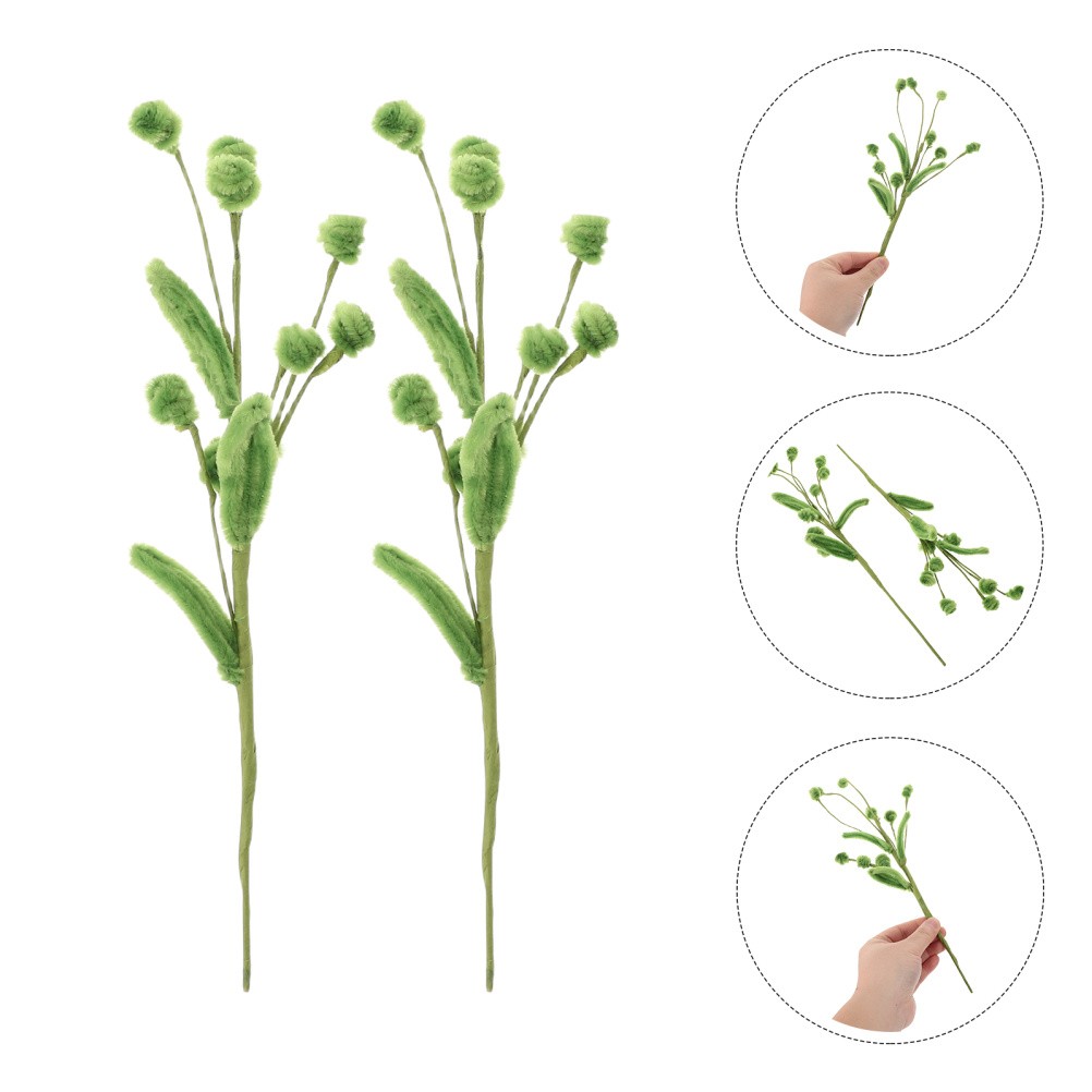 3 Pcs Chenille Stems for Centerpiece Finished Pipe Cleaner Decor