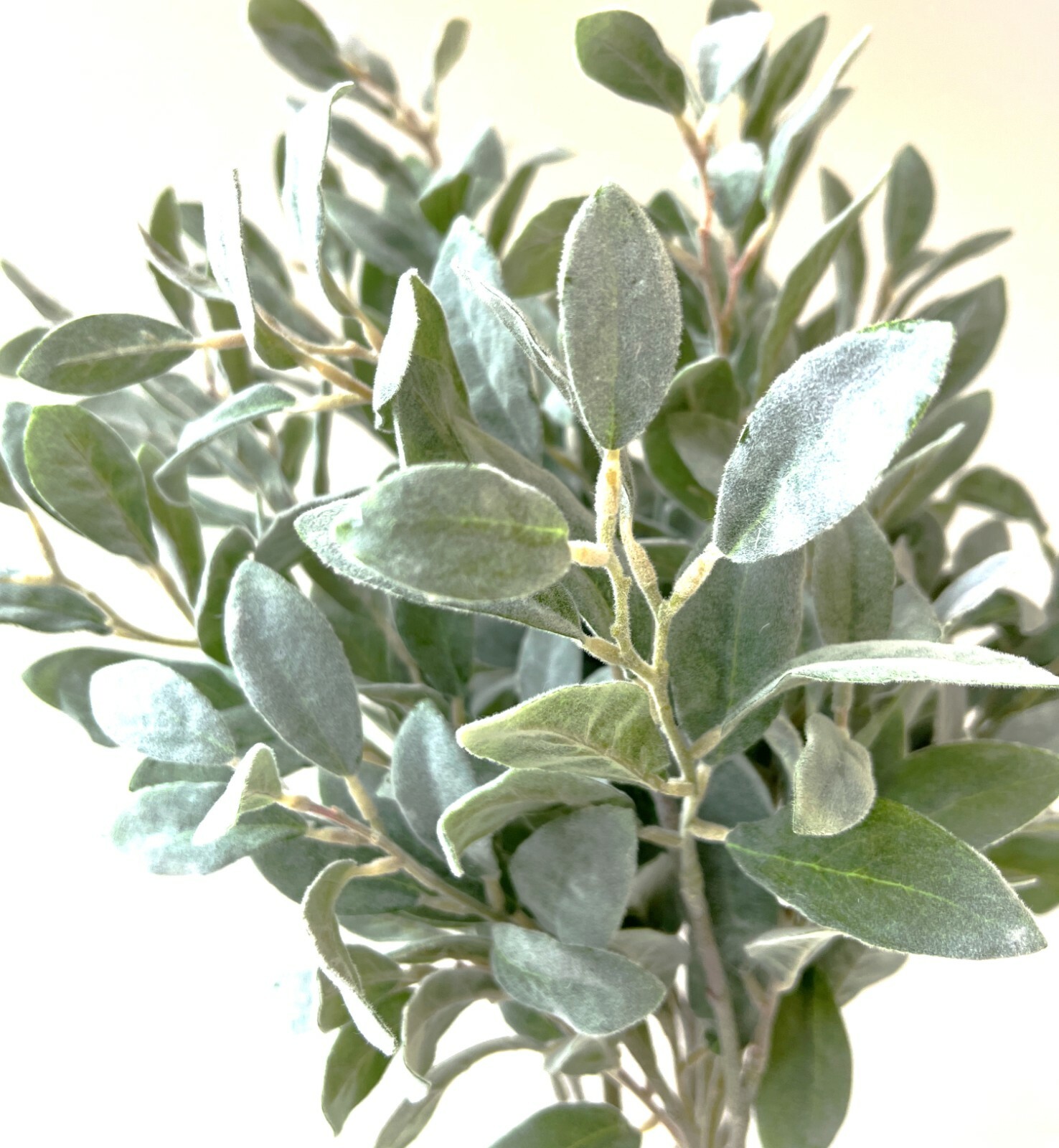 Lambs Ear Spray Artificial Greenery Sage Grey Green Flowers Foliage Leaves Stems