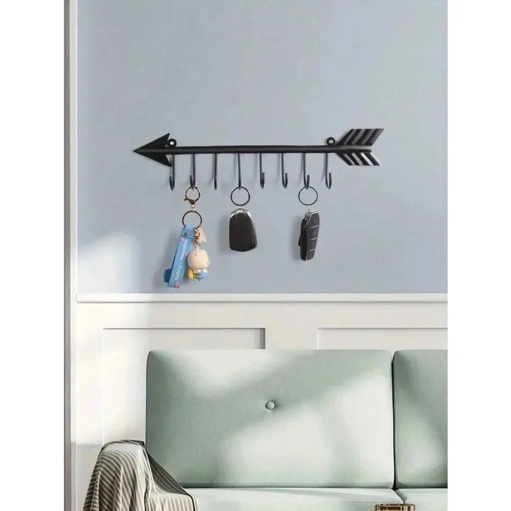 Vintage Arrow Jewelry Organizer Rack Wall-Mounted Vanity Storage Hook for Lovers
