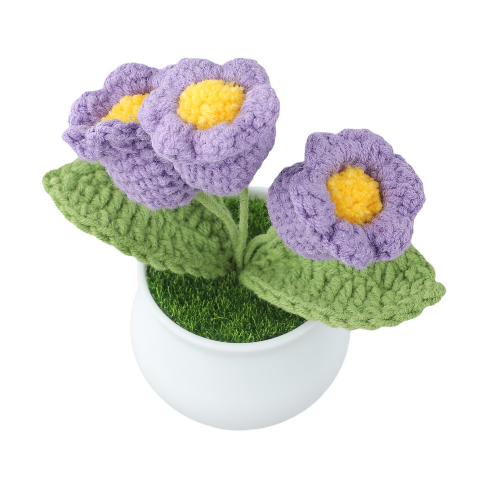 Handcrafted Wool Lily of the Valley Pot for Longlasting Home Decoration