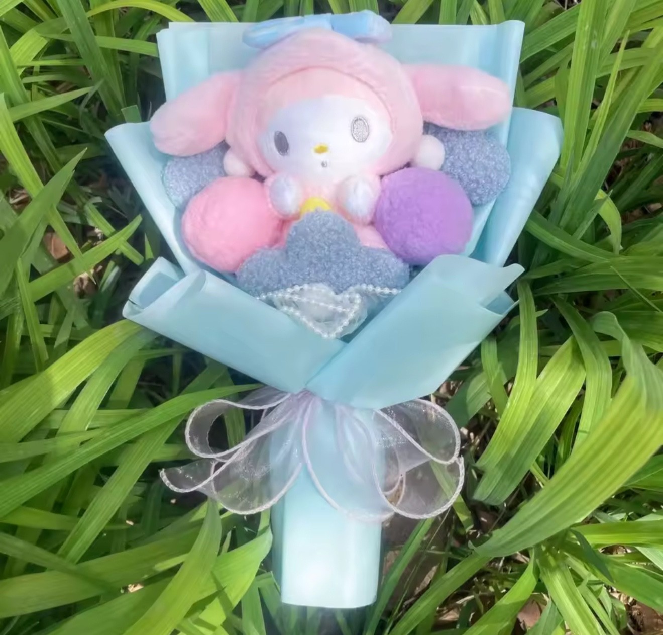 Sanrio Bouquet Floral Arrangement Kuromi Hello Kitty My Melody Cinnamoroll