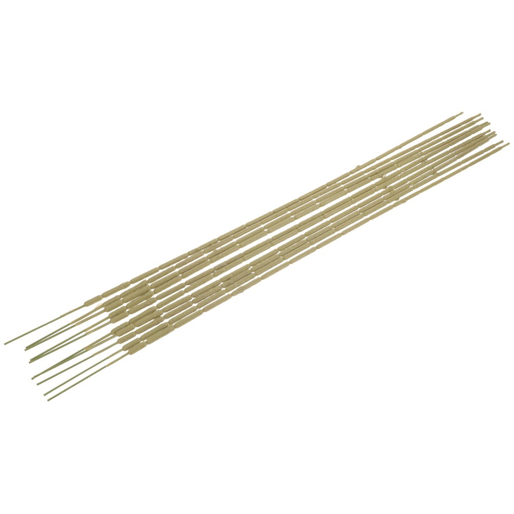 10Pcs Reusable Artificial Flower Stems DIY Floral Rods Green Plastic Wire