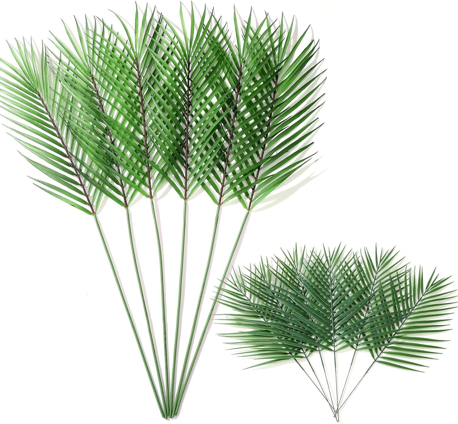 Sturdy 12-Piece Palm Leaf Set – 28.74″ & 15.35″ for Interior & Exterior Use