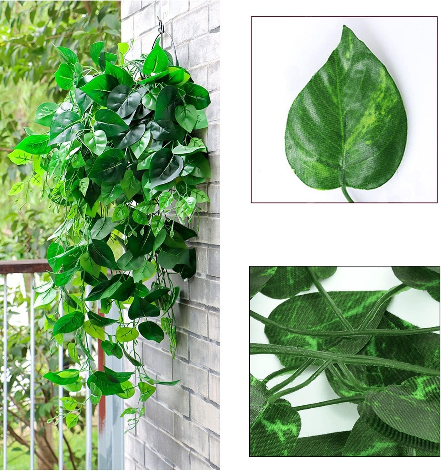 Greenery Hanging Garland Faux Ivy Plants Foliage Wall Decor 720 Feet 96 Pack