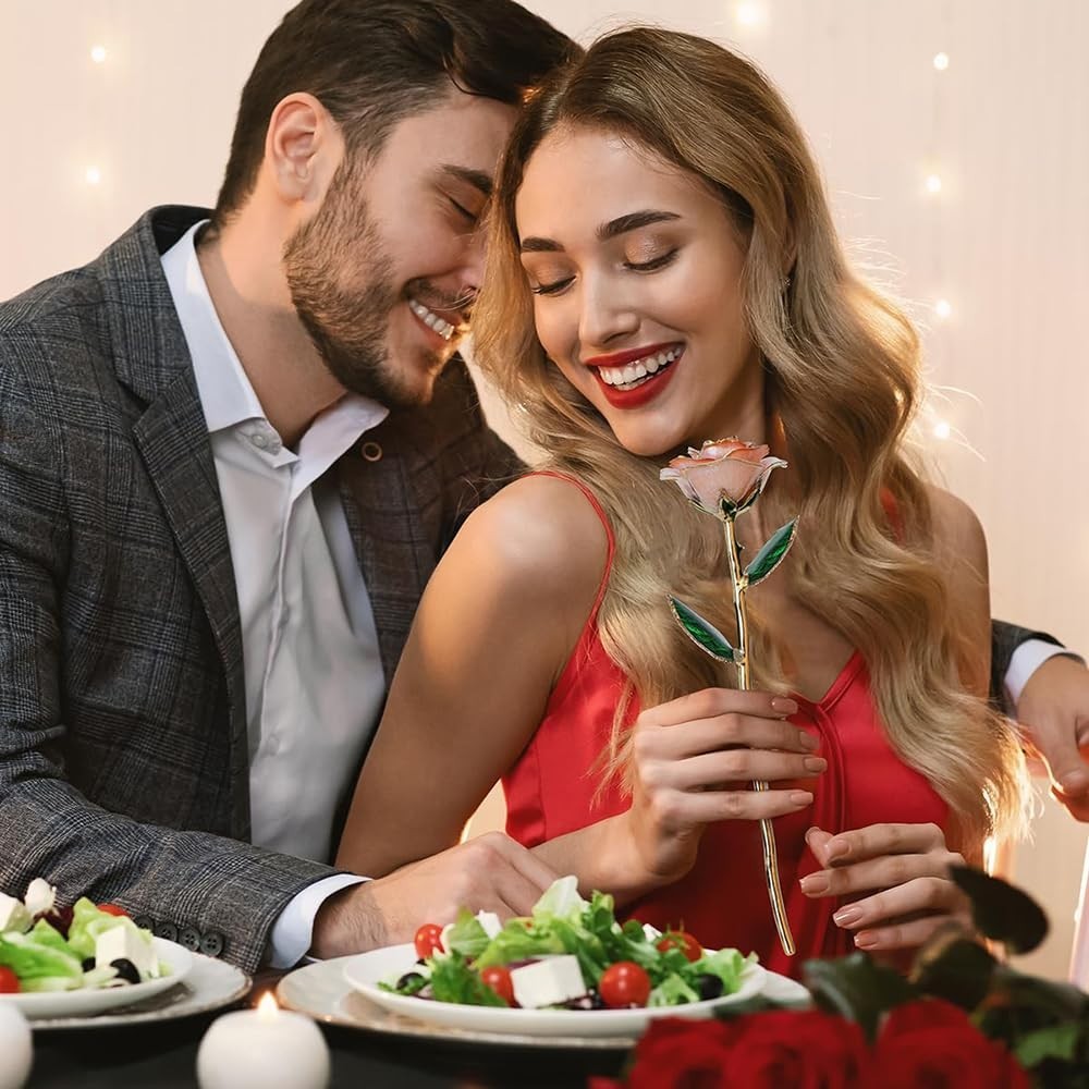 24K Gold Dipped Real Rose – Unique Eternal Gift for Her – Perfect for Valentine’
