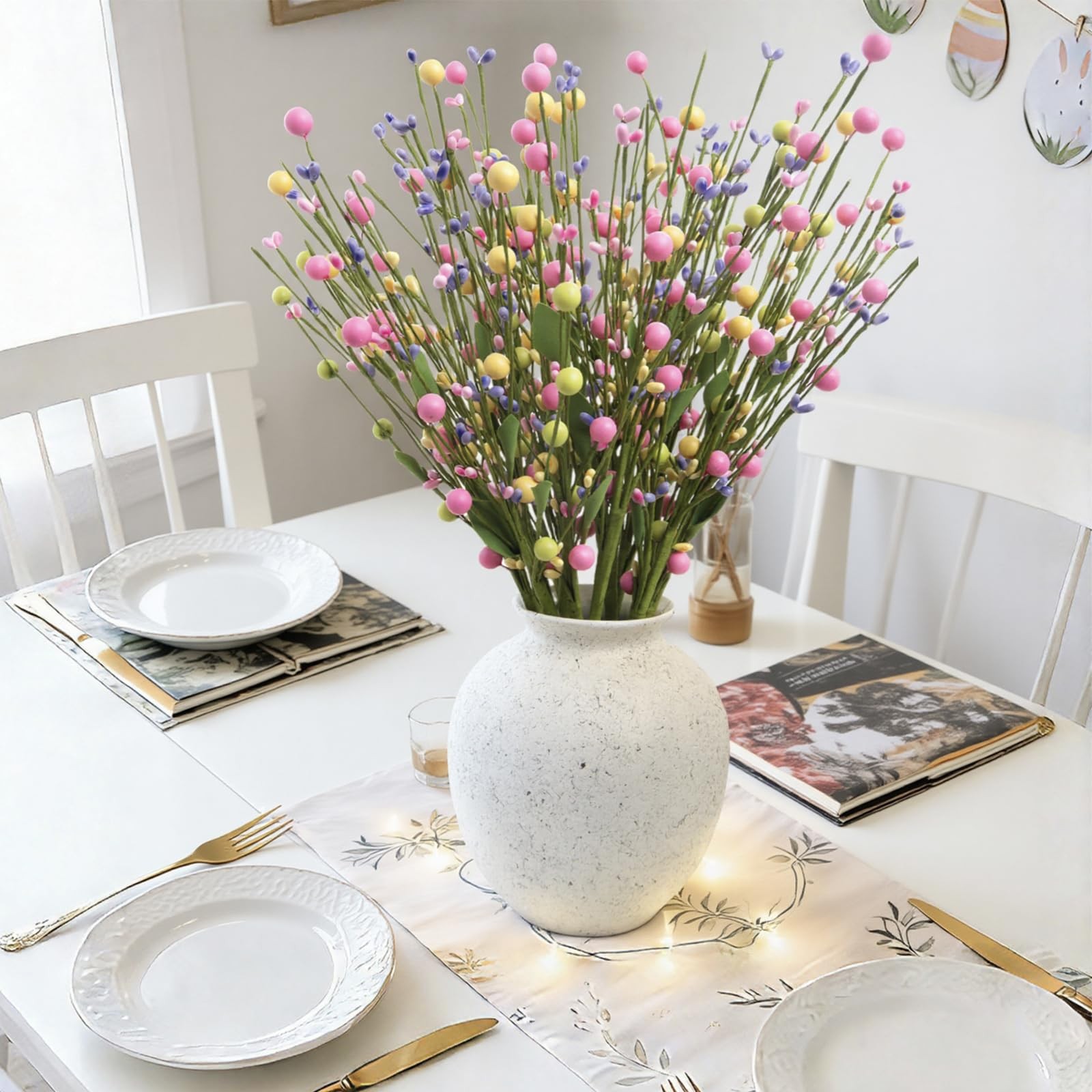 Artificial Easter Floral Picks Set of 12 Pack Easter Tree Picks and Spring Fl…
