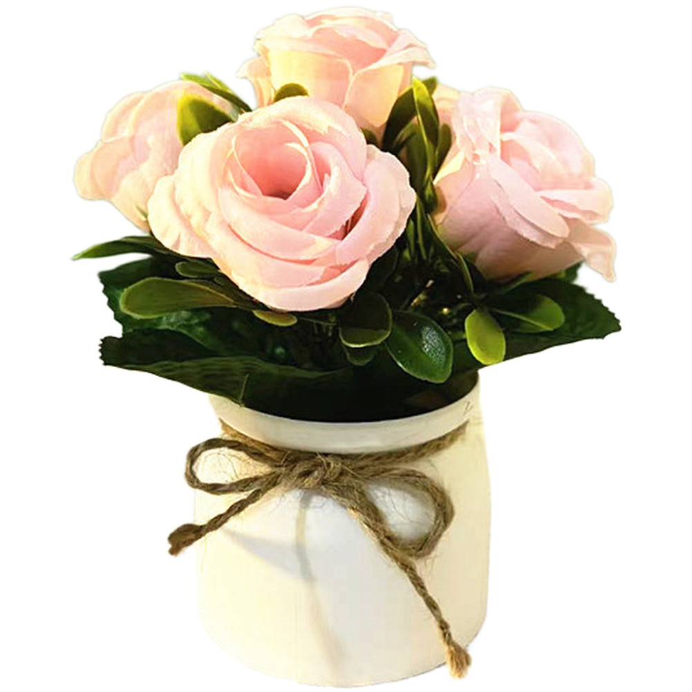 15cm Artificial Bonsai with Lifelike Petals for Indoor Table Decor