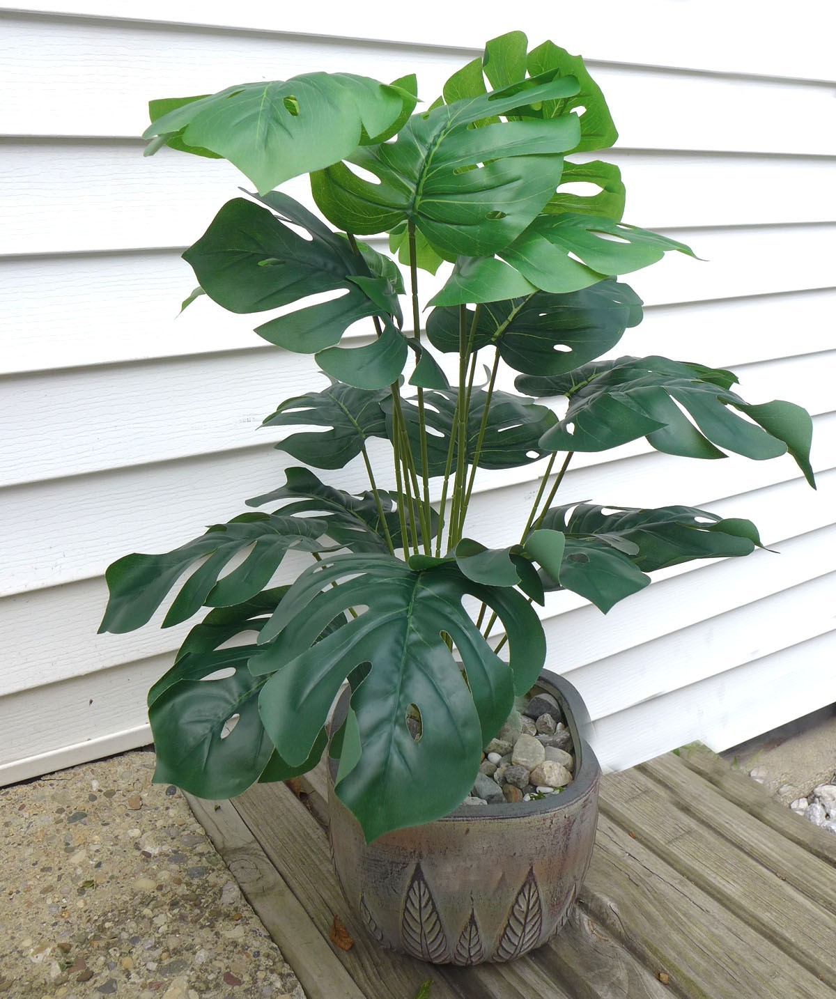 24″ Hight Artificial Plant Tropical Small Tree (#149) 18 Turtle Leaves Home Deco