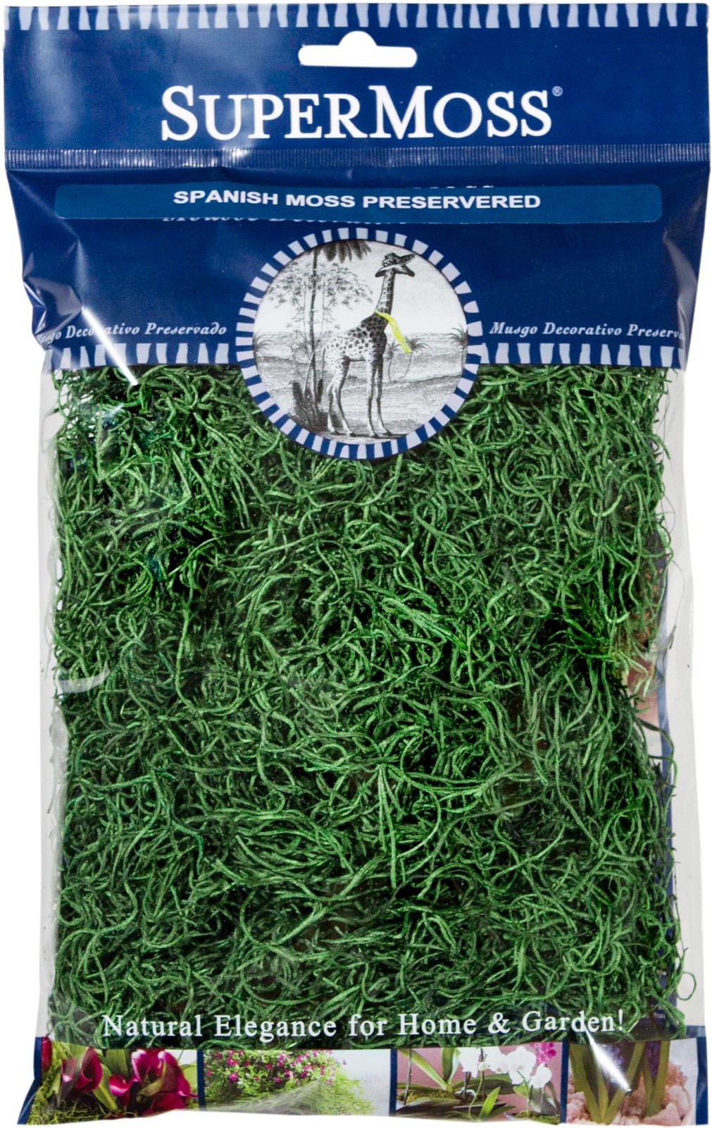 Preserved Spanish Moss for Crafts, Potted Plants, Fairy Gardens & Floral Arrange