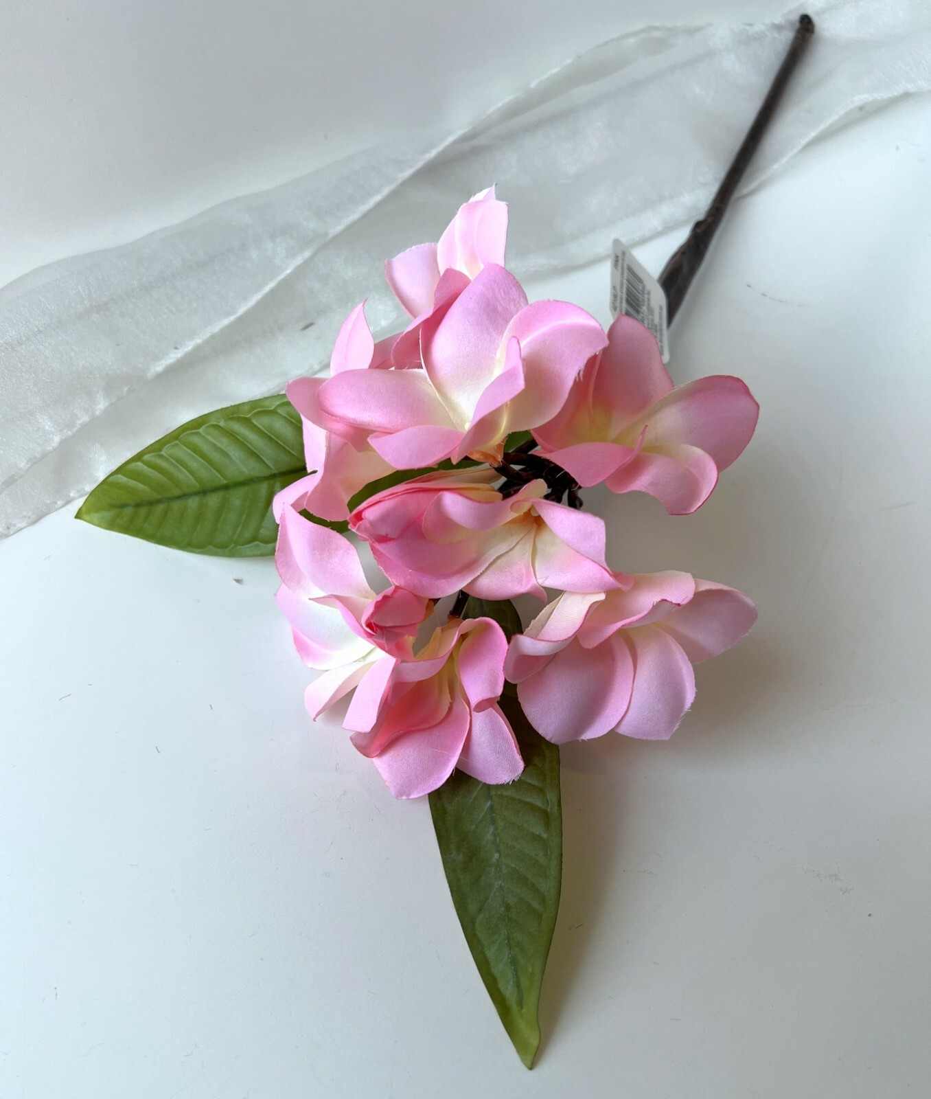 Artificial Frangipani Stem Pink Tropical Frangipanies DIY Arrangement flowers