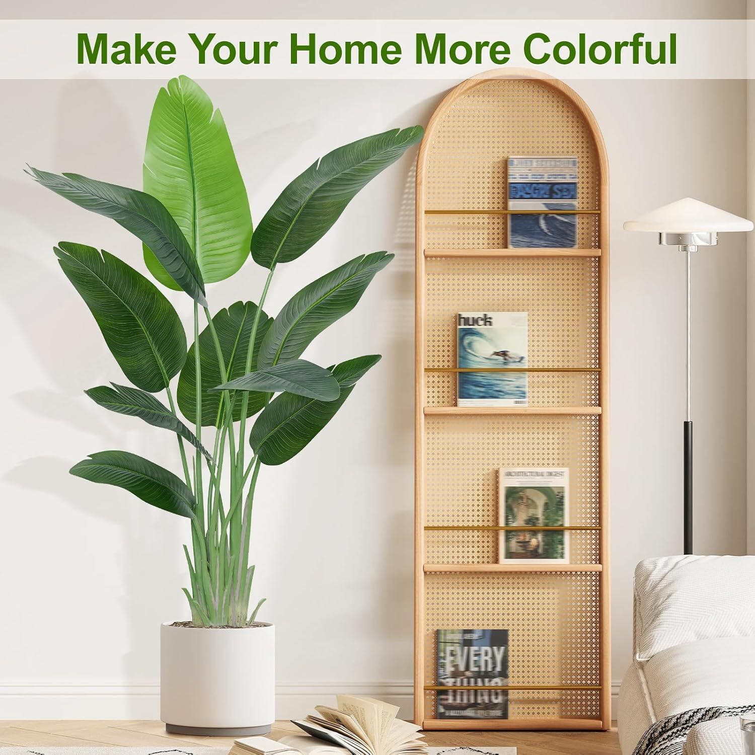 Artificial Bird of Paradise Plant with Plant Pot, Feaux Plants in Pot