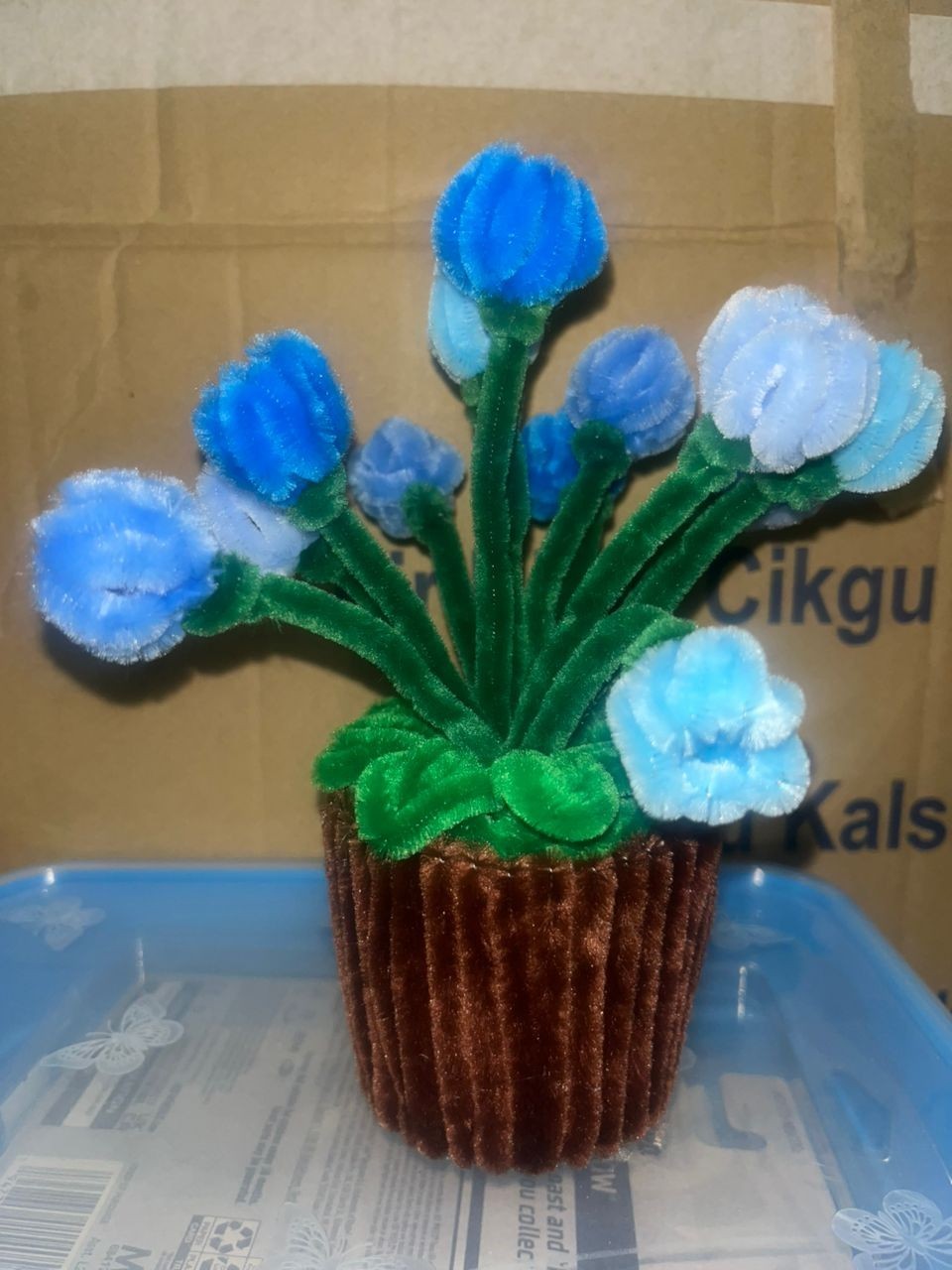Handmade Pipe Cleaner Mini Tulip Pot | Perfect Gift or Room Decor