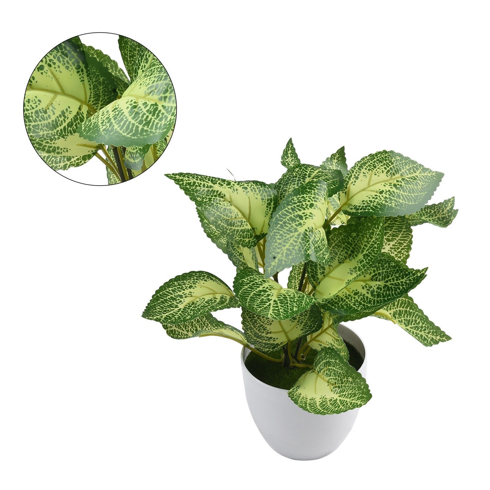 Artificial Flower Foliage Plant With Pot Bonsai Potted Office Home Garden Decor