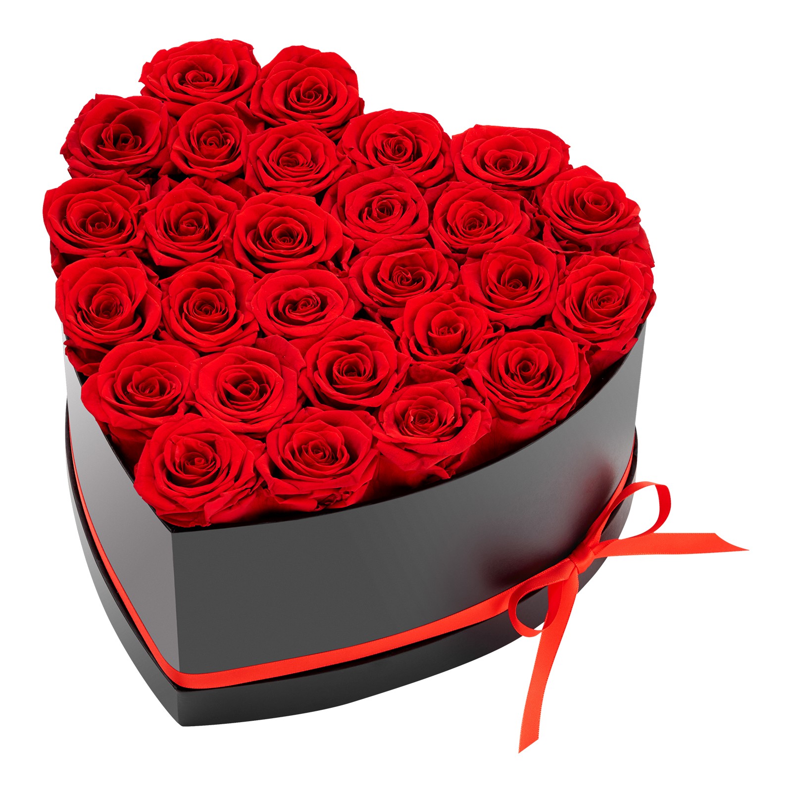 Uimoso 27 Preserved Roses in Heart-Shaped Box – Eternal Red Bouquet