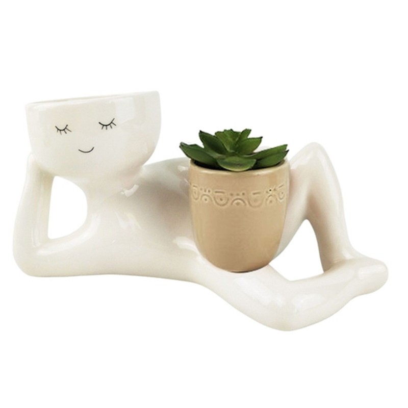 Artificial Potted Plant Cute Fake Succulents Cute Artificial Potted Human Shaped