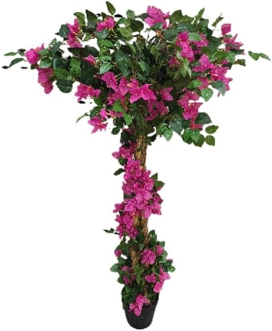 Artificial Flower Tree, 125cm Tall Faux Potted Floral Tree, Fake Indoor Tree