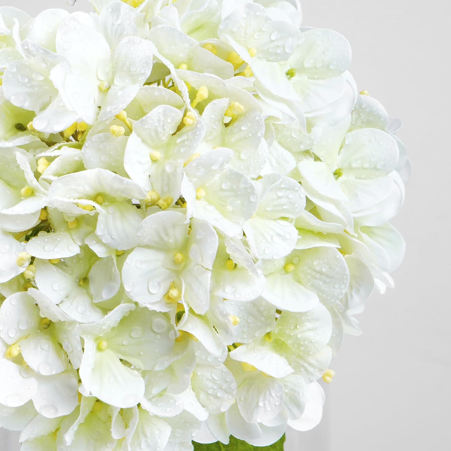 4PCS Hydrangea Artificial Flowers, Real Touch, 20″ Faux Hydrangea Flowers, Latex