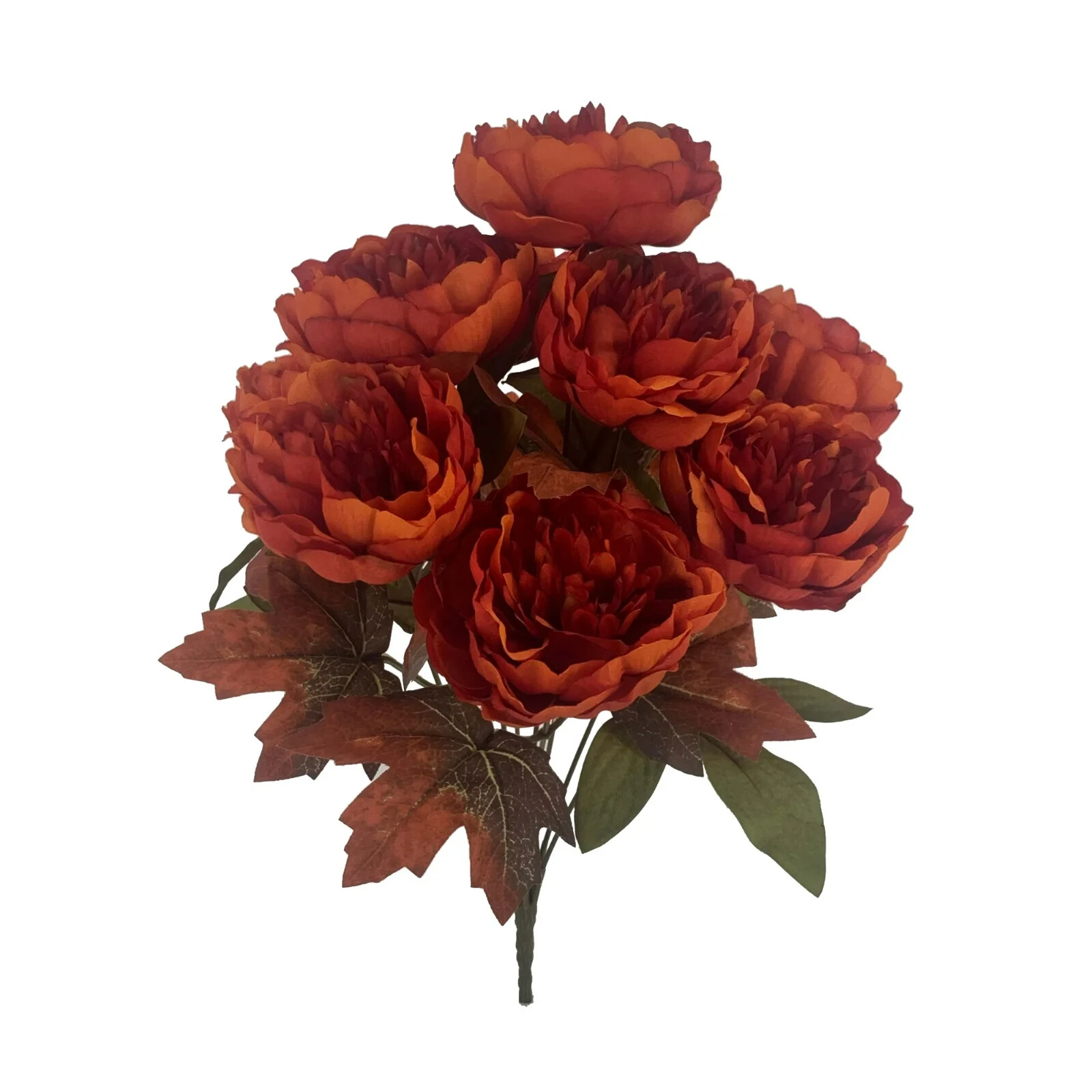 Mainstays Fall Feature Dark Orange Peony Bush 16″