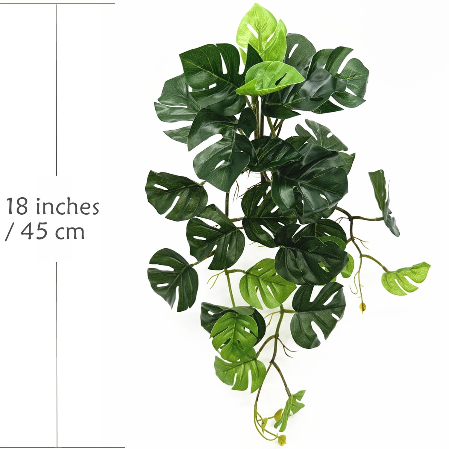 Fake Plants Hanging Small Faux Potted Ivy Vine Artificial Monstera Mini Faux …