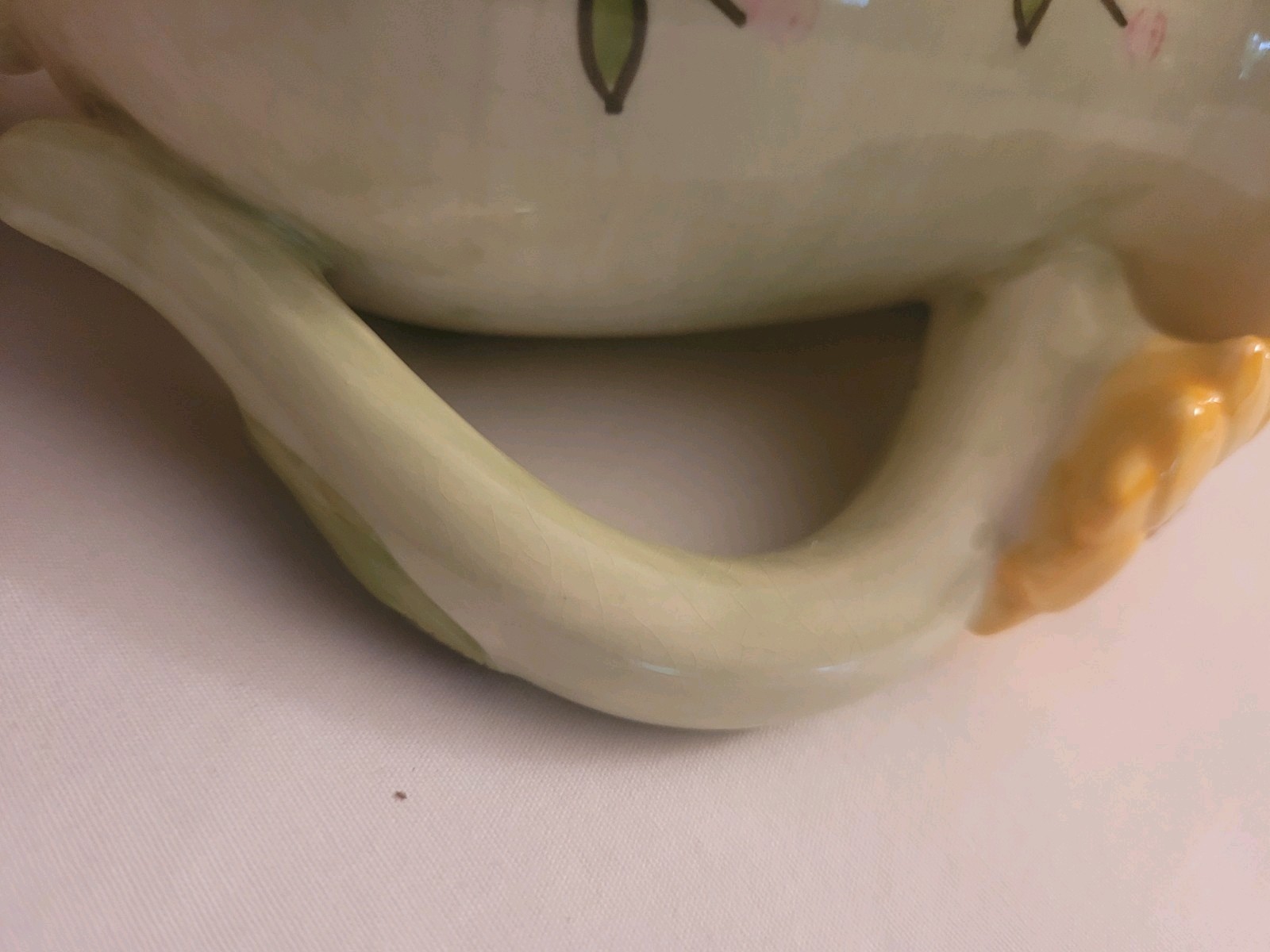 Vintage Hand Painted Sunflower Motif Decorative Ceramic Coffee Mug EXCELLENT