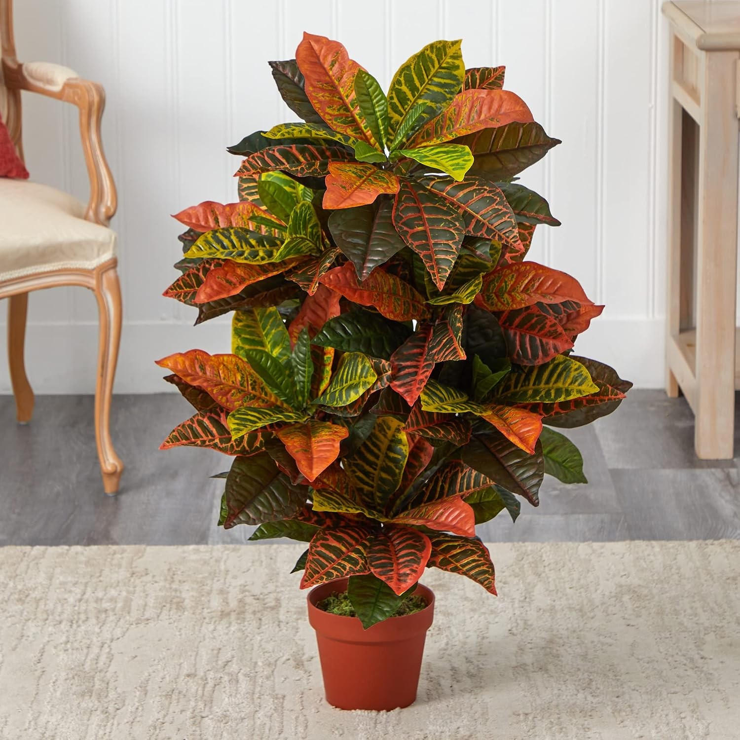 36in. Croton Artificial Plant Real Touch)