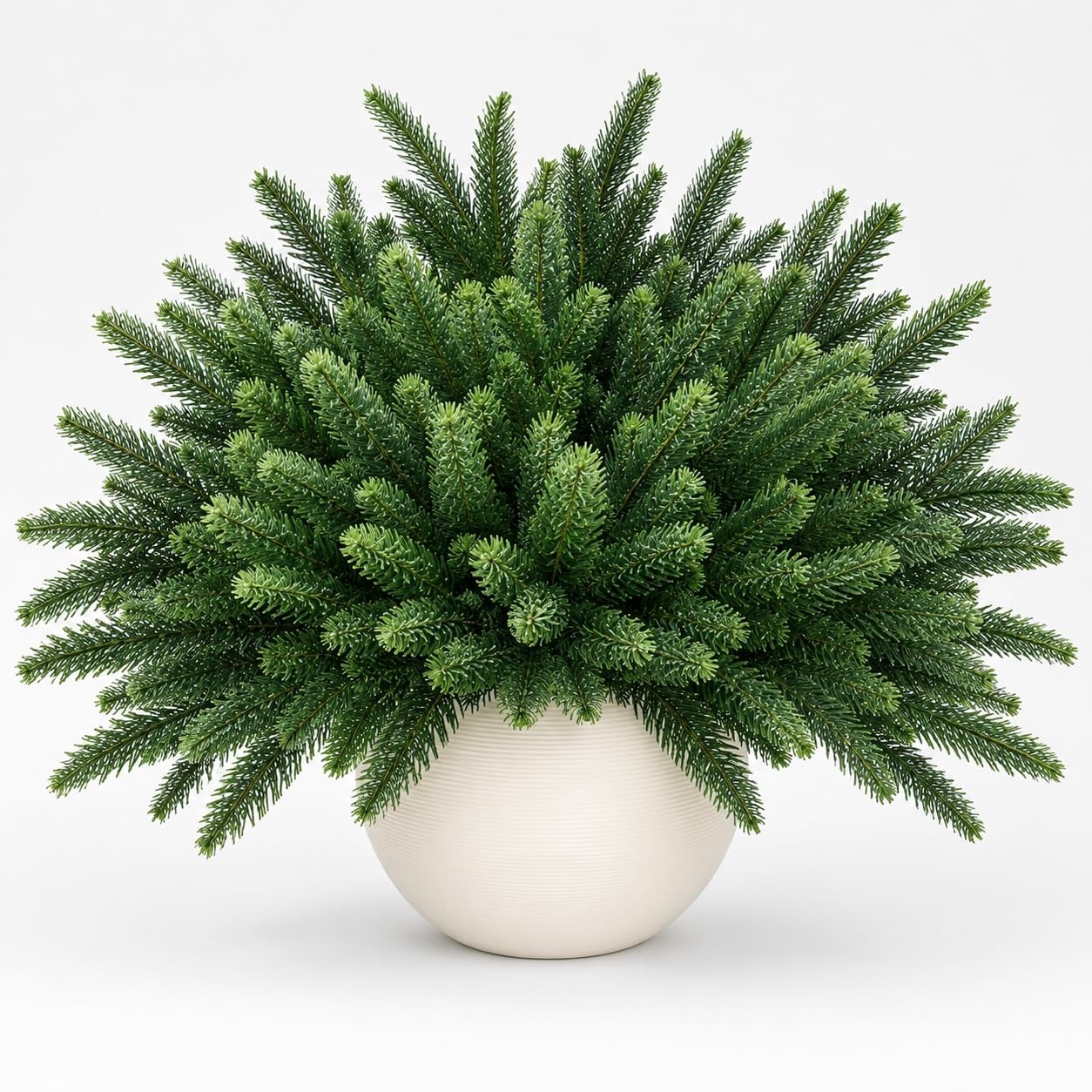 12 Bundles Artificial Pine Branches, Faux Christmas Cedar Greenery Stems