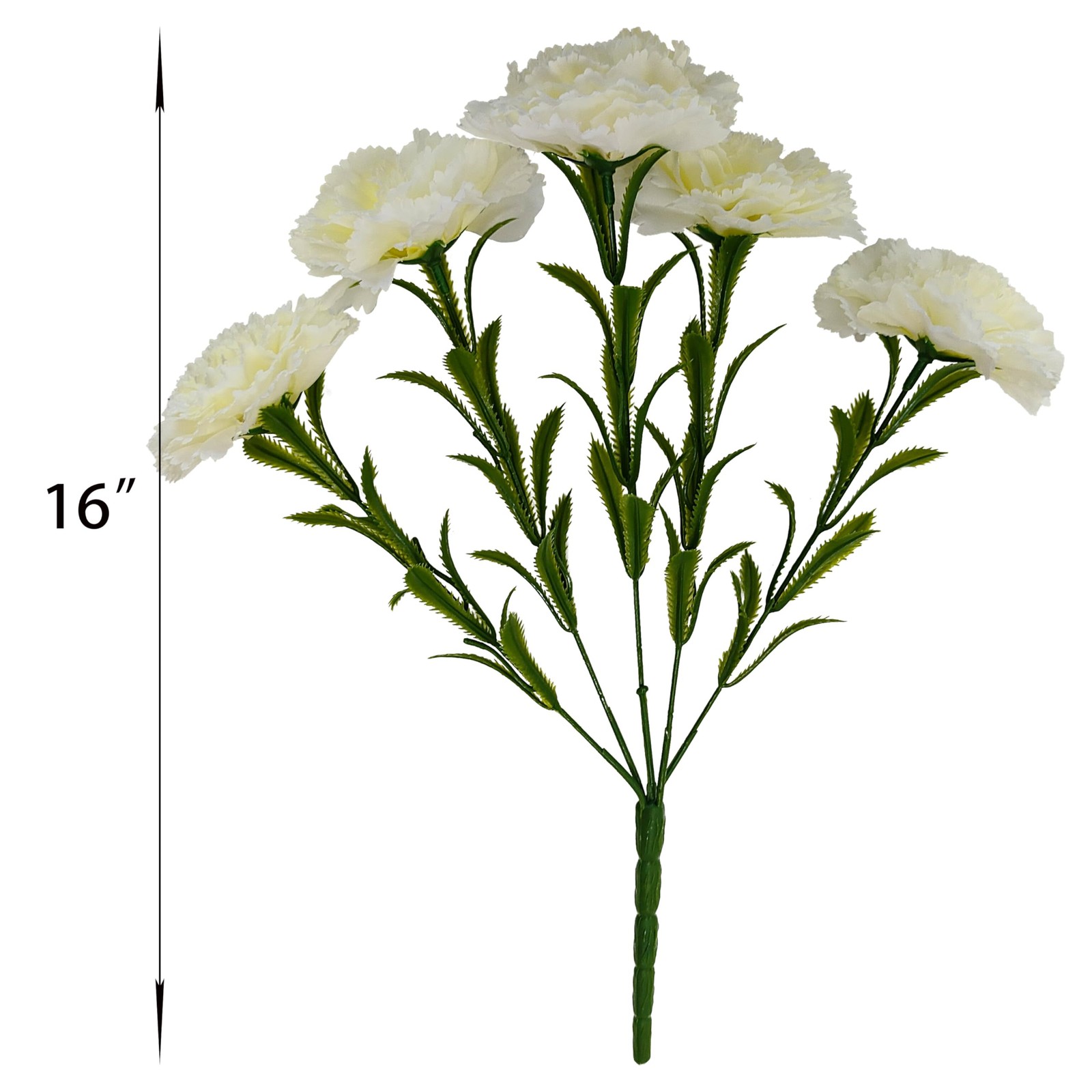 Carnations Artificial Flowers,8PCS 40 Heads Faux Fake Silk Carnations,16 in C…